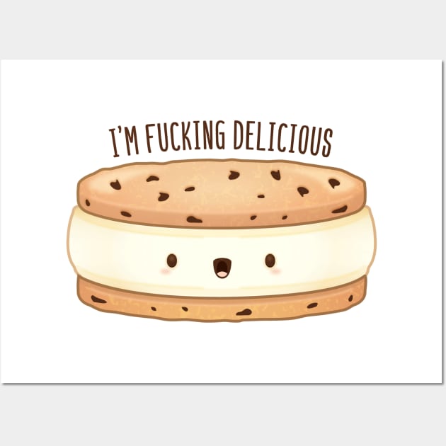 Ice Cream Sandwich Wall Art by Sam Potter Design